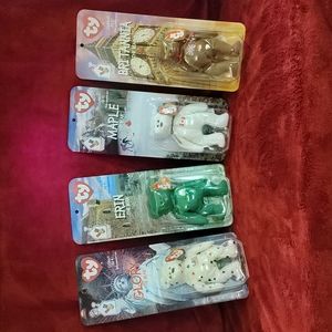 Complete Set of Four 1999 McDonalds Beanie Bears